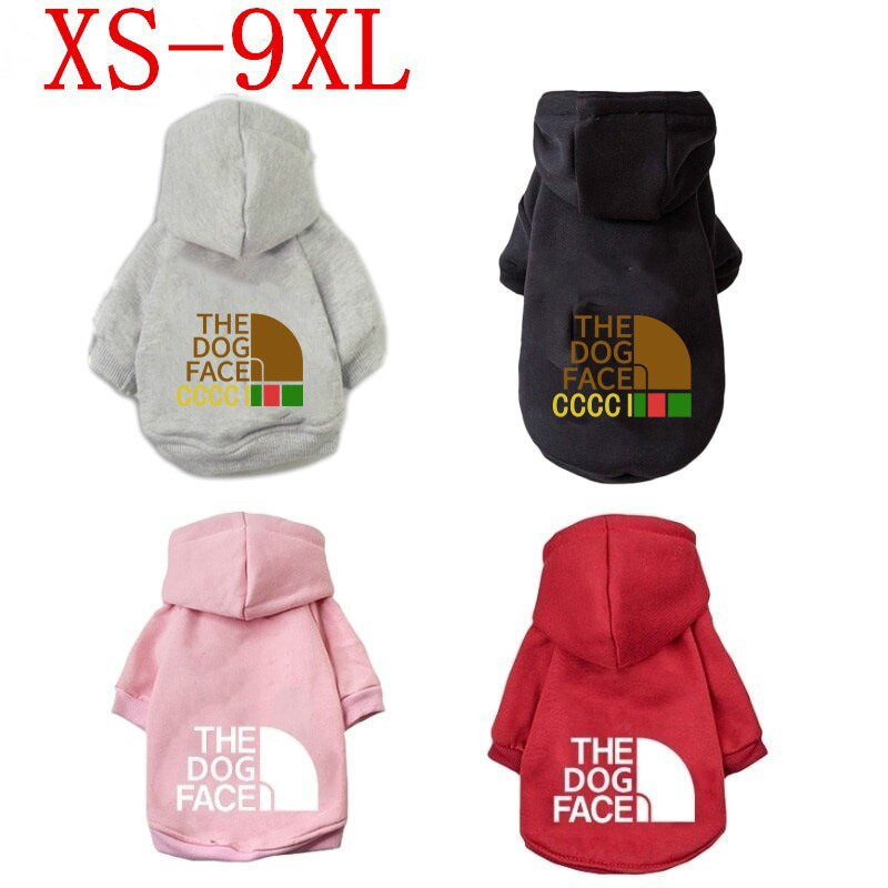 XS-9XL Oblečenie pre domáce zvieratá Teplá zimná mikina s kapucňou, bunda pre psa, kostým pre šteniatka, mikina s kapucňou, oblečenie pre malých a veľkých psov