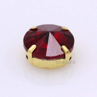 Kõik suurused 25-värviline Rivoli ümmargune õmblusklaasi kivi õmmelda kristallist strassi Kuld küünis Montees käsitöö peakatte riided kingad