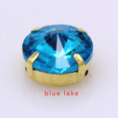 Kõik suurused 25-värviline Rivoli ümmargune õmblusklaasi kivi õmmelda kristallist strassi Kuld küünis Montees käsitöö peakatte riided kingad