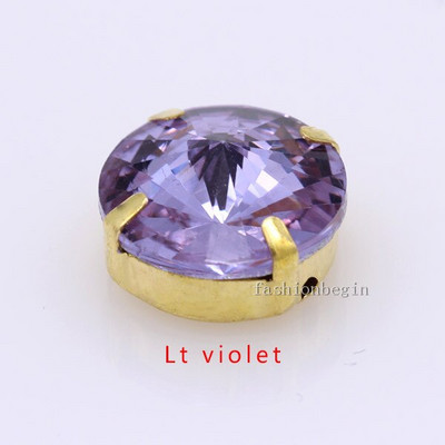 Kõik suurused 25-värviline Rivoli ümmargune õmblusklaasi kivi õmmelda kristallist strassi Kuld küünis Montees käsitöö peakatte riided kingad