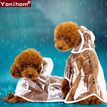Αδιάβροχα ρούχα για σκύλους Αδιάβροχο Διαφανές παλτό βροχής Ρούχα για σκύλους Raining ρούχα για σκύλους Ρούχα για σκύλους Yorki Chihuahua