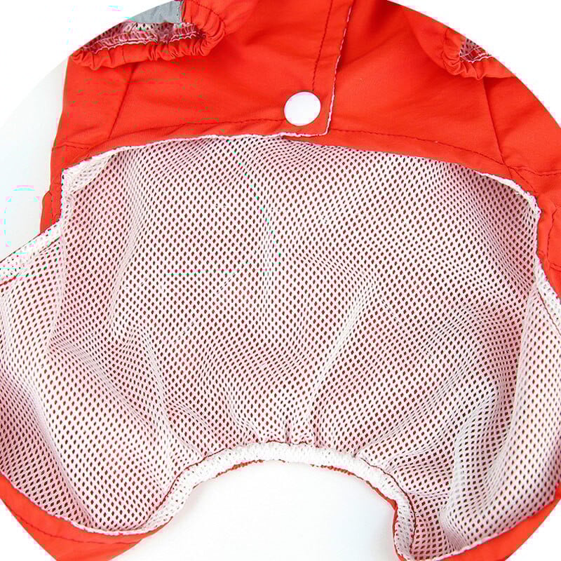 Oblečenie pre psov, nepremokavý reflexný overal pre psov, pršiplášť pre malého a stredného psa, yorkshirského teriéra, šteniatka a mačky, bunda s kapucňou, pršiplášť