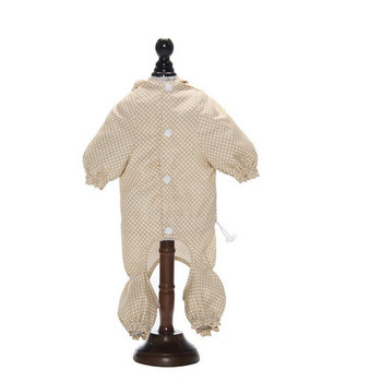 Αδιάβροχο για σκύλους κατοικίδιων ζώων Αδιάβροχο αναπνεύσιμο αδιάβροχο μπουφάν μπουφάν με κουκούλα Ρούχα Ρούχα Καλοκαιρινό μοτίβο με κουκκίδες