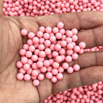 100 vnt / siunta 6 mm apvalūs kelių spalvų be skylučių akriliniai matiniai karoliukai laisvi karoliukai, skirti „pasidaryk pats“ iškarpų albumo dekoravimui amatų kūrimui