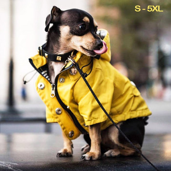 Αδιάβροχα ρούχα για σκύλους για μικρούς μεσαίους μεγάλους σκύλους Αντιανεμικό μπουφάν για σκύλους αδιάβροχο σκυλί Αθλητικά μπουφάν Popa Perro S-5XL