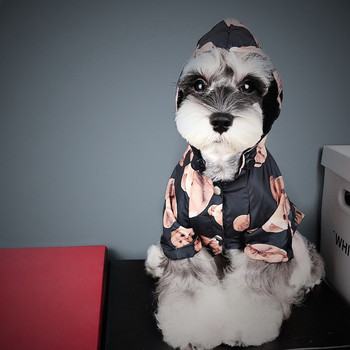Fashion Bear Print Pet Dog Raincoat Dogs Rain Coat Ρούχα για κατοικίδια Puppy Doberman Teddy French Bulldog Αδιάβροχο εξωτερικό μπουφάν για σκύλους
