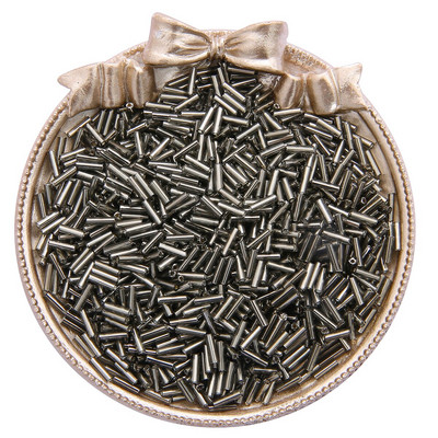 300 vnt. 7 mm sidabro pamušalas „Delica“ stiklo sėklų karoliukų vamzdelio tarpiklis, skirtas „pasidaryk pats“ papuošalams gaminti, siuvinėti, moteriškų drabužių priedai