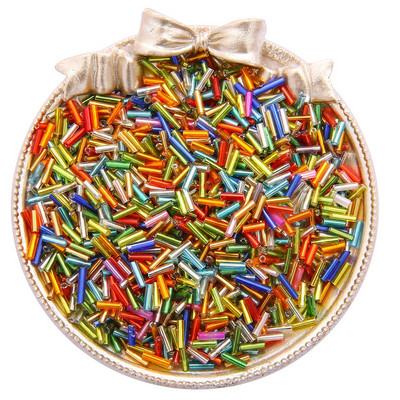 300 vnt. 7 mm sidabro pamušalas „Delica“ stiklo sėklų karoliukų vamzdelio tarpiklis, skirtas „pasidaryk pats“ papuošalams gaminti, siuvinėti, moteriškų drabužių priedai