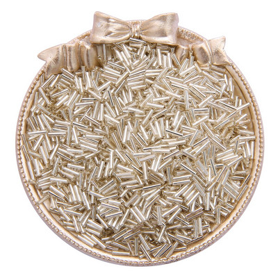 300 vnt. 7 mm sidabro pamušalas „Delica“ stiklo sėklų karoliukų vamzdelio tarpiklis, skirtas „pasidaryk pats“ papuošalams gaminti, siuvinėti, moteriškų drabužių priedai