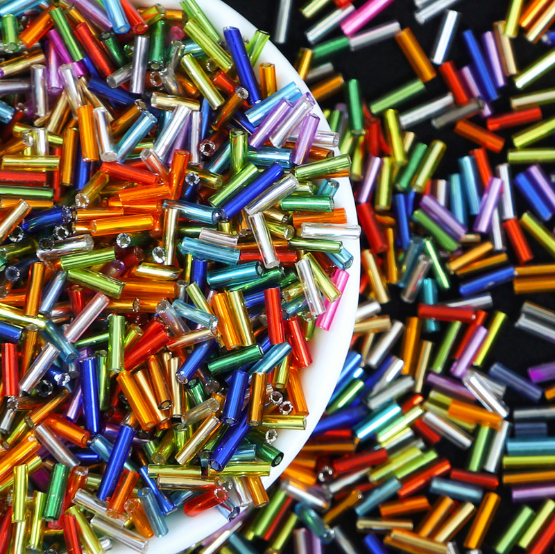 300 vnt. 7 mm sidabro pamušalas „Delica“ stiklo sėklų karoliukų vamzdelio tarpiklis, skirtas „pasidaryk pats“ papuošalams gaminti, siuvinėti, moteriškų drabužių priedai