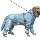 3-7XL Nepremokavý pláštenka do dažďa pre psov, nastaviteľná, ľahká, pršiplášťová kombinéza s pončom a kapucňou, kabát pre domáce zvieratá na deň silného dažďa