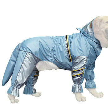 3-7XL Αδιάβροχο Αδιάβροχο Σκύλου Ρυθμιζόμενο Ελαφρύ Αδιάβροχο Ρούχα για Κατοικίδια Ζώο Αδιάβροχο με κουκούλα Poncho Heavy Rain Day Pet Coat