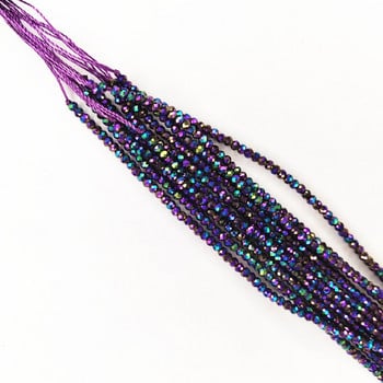 Κορυφαίας ποιότητας Όλα τα χρώματα 1,5*2mm Rondelle Faceted Crystal Glass Bead Loose Spacer Στρογγυλή χάντρα για Βραχιόλια κοσμημάτων Κατασκευή κολιέ