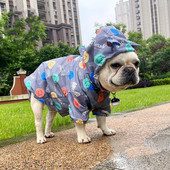 Mopso šuns lietpaltis Prancūzų buldogas Drabužiai nuo lietaus Striukė Šnauceris Pudelis Pet Neperšlampami Drabužiai Apranga Prancūzų šunų kostiumai Drabužiai
