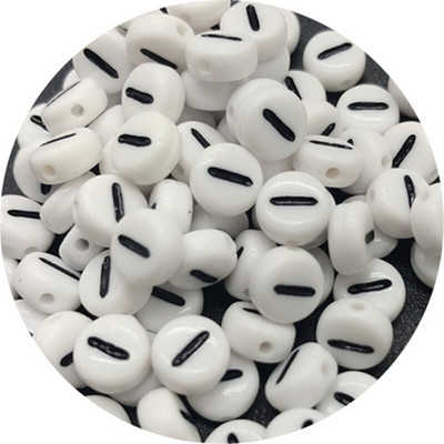 100 ks 7 mm 26-písmenové korálky, akrylové voľné dištančné korálky na výrobu šperkov, ručne vyrobený náramok, náhrdelník