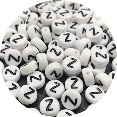 100 ks 7 mm 26-písmenové korálky, akrylové voľné dištančné korálky na výrobu šperkov, ručne vyrobený náramok, náhrdelník