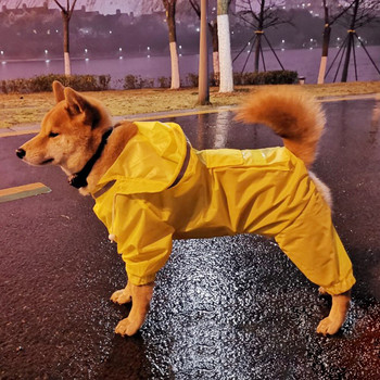 Αδιάβροχο για σκύλους Αδιάβροχο Μπουφάν αδιάβροχο για σκύλους Pet Cloak Λαμπραντόρ Αδιάβροχο μπουφάν Golden Retriever