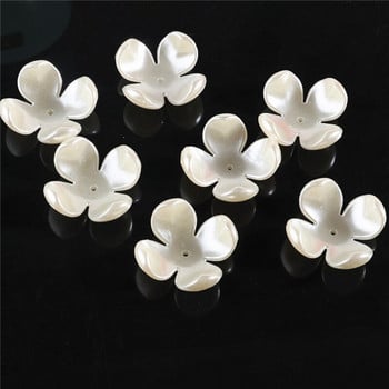 ABS Imitation Pearl Beaded Flower Half-round Beads Mix Flowers Hearts Bead DIY Αξεσουάρ ρούχων Κοσμήματα Χειροποίητα χειροτεχνήματα