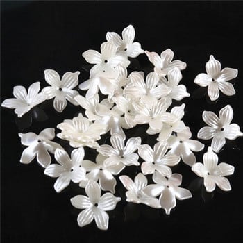 ABS Imitation Pearl Beaded Flower Half-round Beads Mix Flowers Hearts Bead DIY Αξεσουάρ ρούχων Κοσμήματα Χειροποίητα χειροτεχνήματα