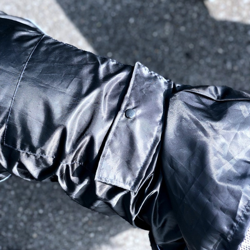 Suur koerte kapuutsiga vihmamantel suurtele koertele Must vihmamantel Labradori kombinesooni vihmakostüüm, vihmakate, helkur suur koera pontšo L