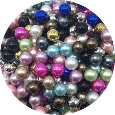 4/6/8/10mm Mărgele distanțiere acrilice fără găuri Perle imitații Mărgele rotunde libere pentru realizarea de bijuterii DIY perle de îmbrăcăminte Mărgele