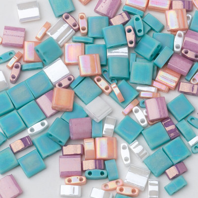 Taidian Miyuki Tila karoliukai japoniški stiklo karoliukai įvairių spalvų Bohostyle papuošalai trijų modelių, sumaišytų kartu, paieška 5 gramai