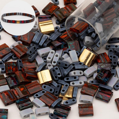 Taidian Miyuki Tila karoliukai japoniški stiklo karoliukai įvairių spalvų Bohostyle papuošalai trijų modelių, sumaišytų kartu, paieška 5 gramai