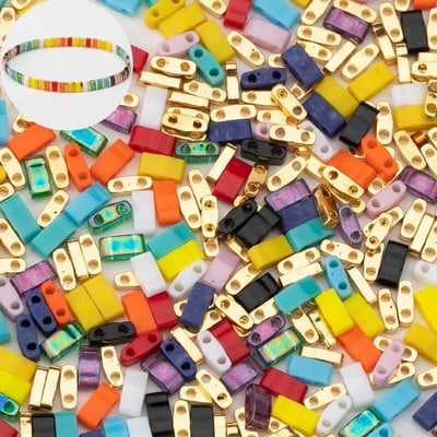 Taidian Miyuki Tila karoliukai japoniški stiklo karoliukai įvairių spalvų Bohostyle papuošalai trijų modelių, sumaišytų kartu, paieška 5 gramai