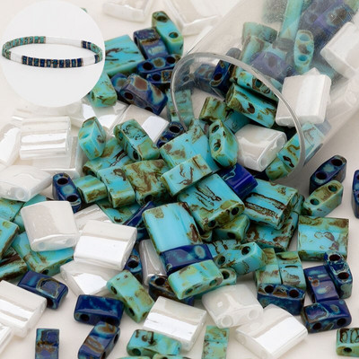 Taidian Miyuki Tila karoliukai japoniški stiklo karoliukai įvairių spalvų Bohostyle papuošalai trijų modelių, sumaišytų kartu, paieška 5 gramai