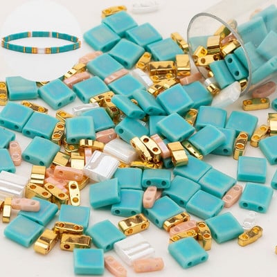 Taidian Miyuki Tila karoliukai japoniški stiklo karoliukai įvairių spalvų Bohostyle papuošalai trijų modelių, sumaišytų kartu, paieška 5 gramai