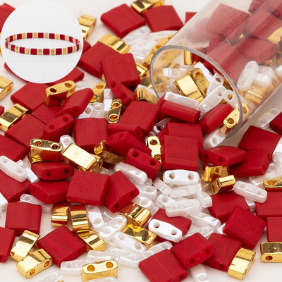 Taidian Miyuki Tila karoliukai japoniški stiklo karoliukai įvairių spalvų Bohostyle papuošalai trijų modelių, sumaišytų kartu, paieška 5 gramai