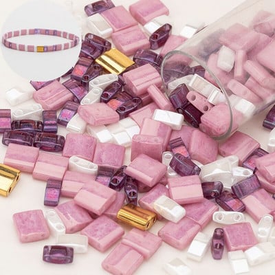 Taidian Miyuki Tila karoliukai japoniški stiklo karoliukai įvairių spalvų Bohostyle papuošalai trijų modelių, sumaišytų kartu, paieška 5 gramai