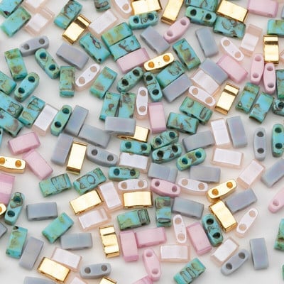 Taidian Miyuki Tila karoliukai japoniški stiklo karoliukai įvairių spalvų Bohostyle papuošalai trijų modelių, sumaišytų kartu, paieška 5 gramai