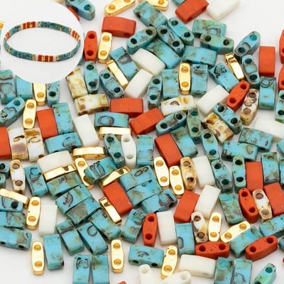 Taidian Miyuki Tila karoliukai japoniški stiklo karoliukai įvairių spalvų Bohostyle papuošalai trijų modelių, sumaišytų kartu, paieška 5 gramai