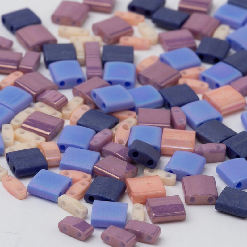 Taidian Miyuki Tila karoliukai japoniški stiklo karoliukai įvairių spalvų Bohostyle papuošalai trijų modelių, sumaišytų kartu, paieška 5 gramai