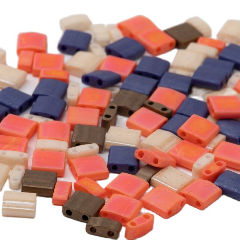 Taidian Miyuki Tila karoliukai japoniški stiklo karoliukai įvairių spalvų Bohostyle papuošalai trijų modelių, sumaišytų kartu, paieška 5 gramai