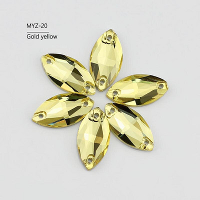 Minden méret Üvegkristály strasszra varrt lapos hátú formák színes lószem Varrható strassz ruhákhoz Esküvői ruha