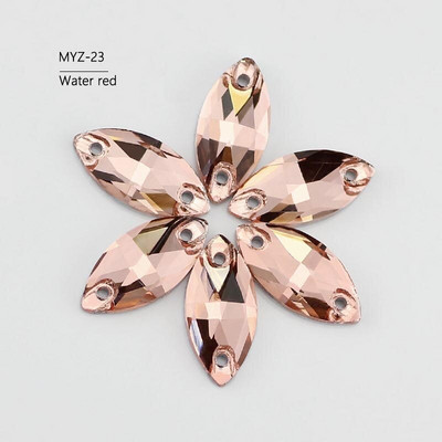 Minden méret Üvegkristály strasszra varrt lapos hátú formák színes lószem Varrható strassz ruhákhoz Esküvői ruha