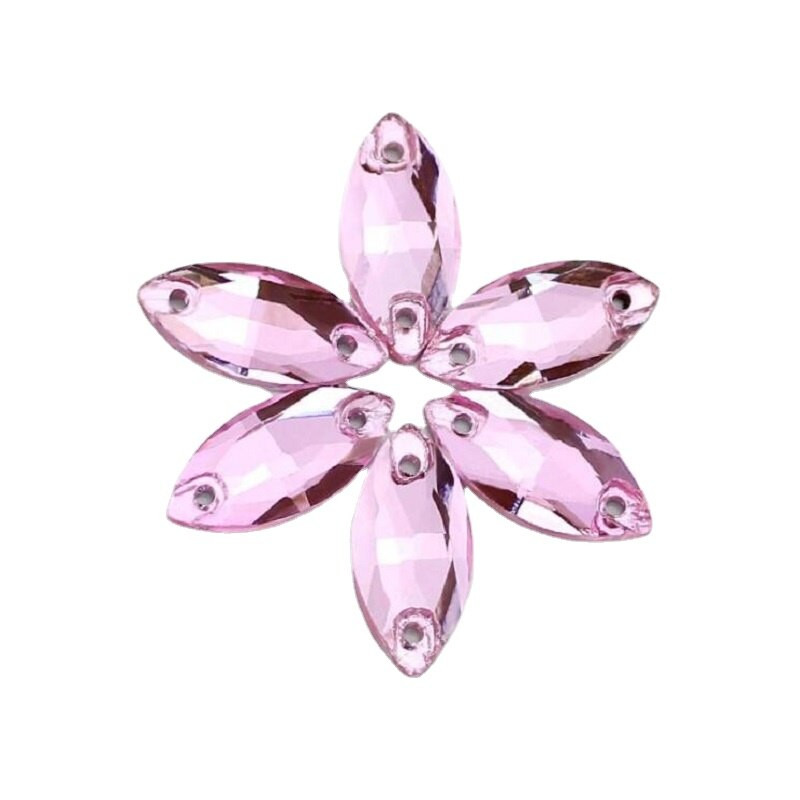 Minden méret Üvegkristály strasszra varrt lapos hátú formák színes lószem Varrható strassz ruhákhoz Esküvői ruha