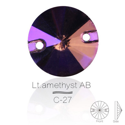 3200 Color AB Sew On Rivoli Rhinestone Στρογγυλές χάντρες Γυάλινη Κρυστάλλινη FlatBack Ραπτοπέτρα Για Νυφικό DIY Fix Πανί