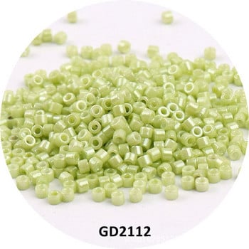 720 τμχ 2mm Αδιαφανείς χάντρες Delica Ιαπωνικά Miyuki Glass Bead Uniform Wear Resistant Spacer Beads for DIY γυναικεία ενδύματα αξεσουάρ