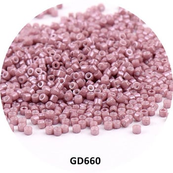 720 τμχ 2mm Αδιαφανείς χάντρες Delica Ιαπωνικά Miyuki Glass Bead Uniform Wear Resistant Spacer Beads for DIY γυναικεία ενδύματα αξεσουάρ