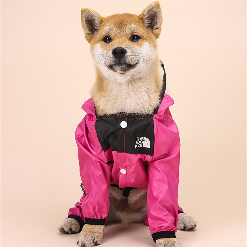 Pre psov, nepremokavý pršiplášť, overal, reflexný pršiplášť, priehľadná bunda s kapucňou pre malé psy, vonkajšie oblečenie, potreby pre domáce zvieratá