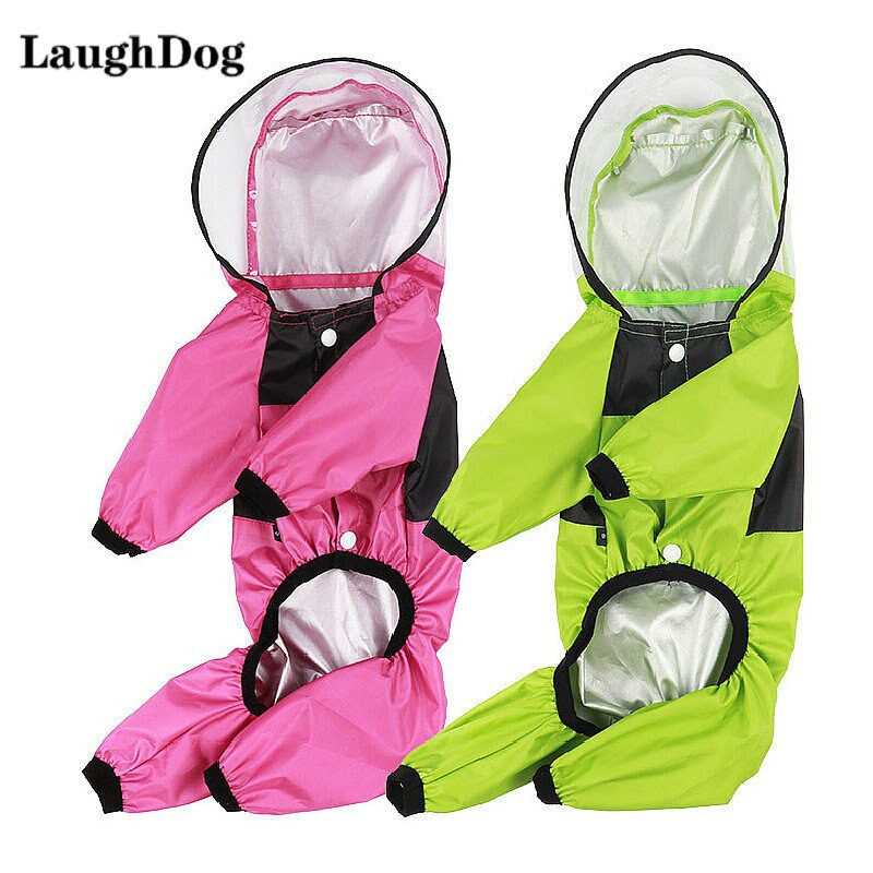 Pre psov, nepremokavý pršiplášť, overal, reflexný pršiplášť, priehľadná bunda s kapucňou pre malé psy, vonkajšie oblečenie, potreby pre domáce zvieratá