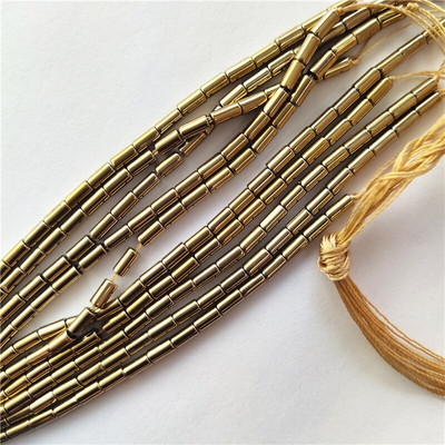 Най-висококачествени 2x4 мм тръбни стъклени кристални мъниста за изработка на облекло, бижута, изработка на мъниста Направи си сам, гривна, колие