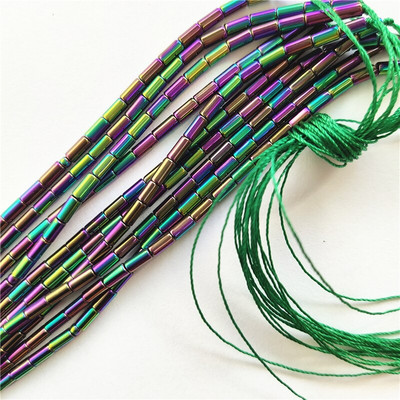 Най-висококачествени 2x4 мм тръбни стъклени кристални мъниста за изработка на облекло, бижута, изработка на мъниста Направи си сам, гривна, колие