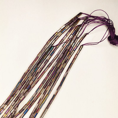 Най-висококачествени 2x4 мм тръбни стъклени кристални мъниста за изработка на облекло, бижута, изработка на мъниста Направи си сам, гривна, колие