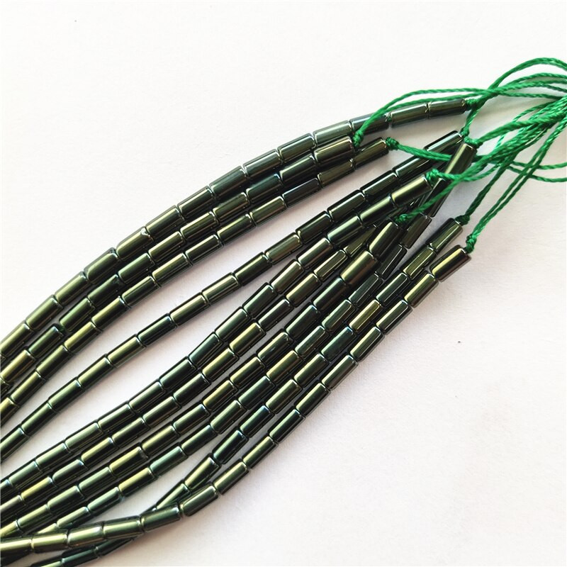 Най-висококачествени 2x4 мм тръбни стъклени кристални мъниста за изработка на облекло, бижута, изработка на мъниста Направи си сам, гривна, колие