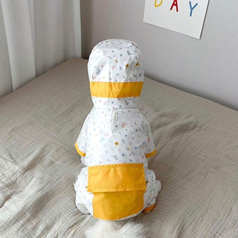 Αδιάβροχο Puppy Dog με τετράποδο αδιάβροχο Chihuahua Yorkshire Small Dog Pet Cat Rainy Day Artifact Poncho Αδιάβροχα ρούχα