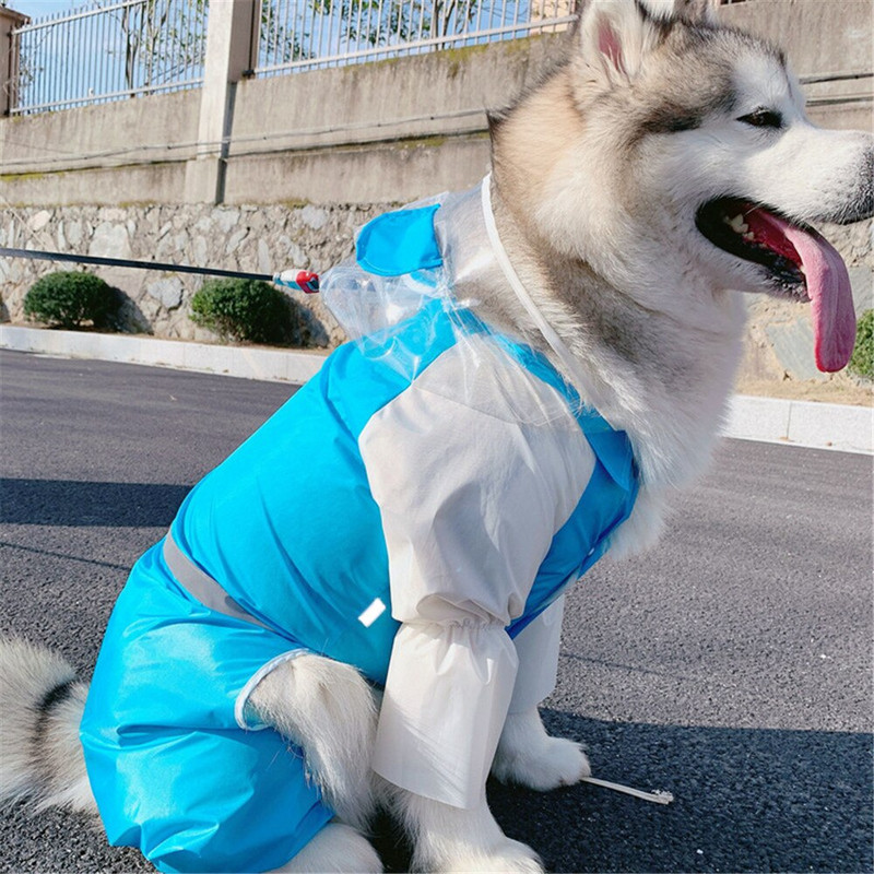 Pelernă de ploaie pentru câini mari din dinozaur Miflame, 7XL, impermeabilă, haine pentru câini mari, set de proprietar asortat pentru câini, costume pentru câini de familie Labrador Satsuma